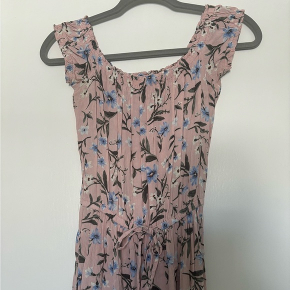 American Eagle Outfitters Pink and Blue Floral Maxi Dress - Picture 2 of 4